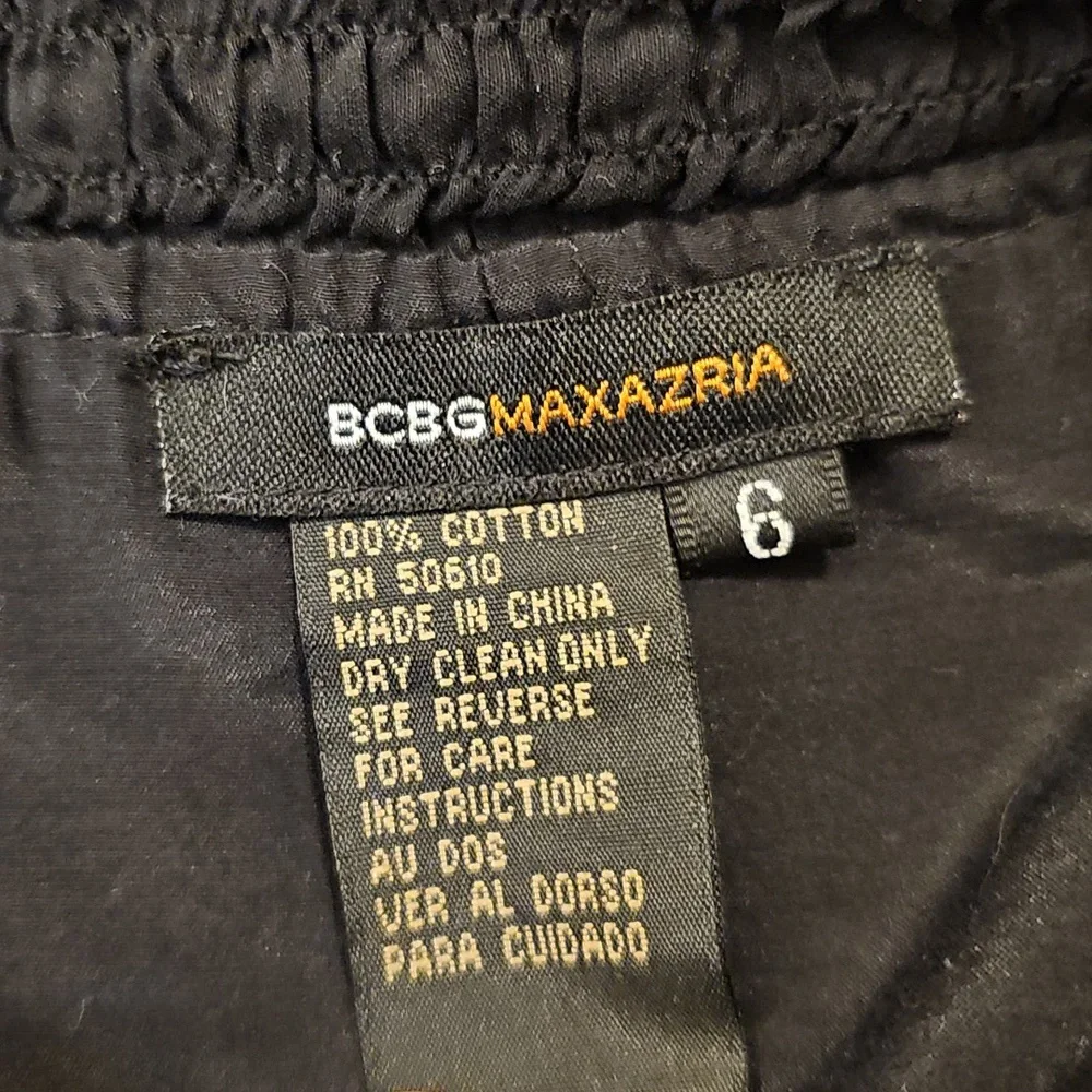 BCBGMAXAZRIA Ruffled Cotton Short-sleeve Ruffled Bolero Cropped Jacket - Picture 2 of 10